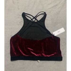 NYTT Velvet Mesh Bralette Size Large